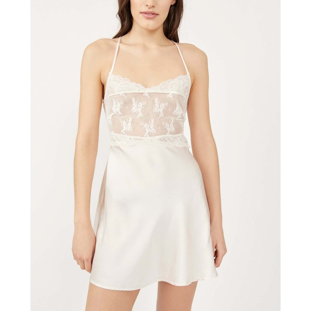 🎉LAST CHANCE🎉 NWT Free People Ready Now Mini Slip / Salt - Picture 3 of 8